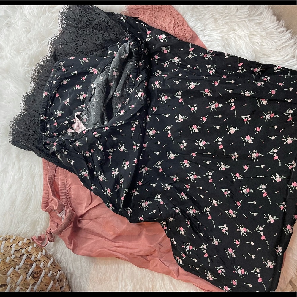 Victoria secret Lounge Pants with lace bottom bundle for women size XL.